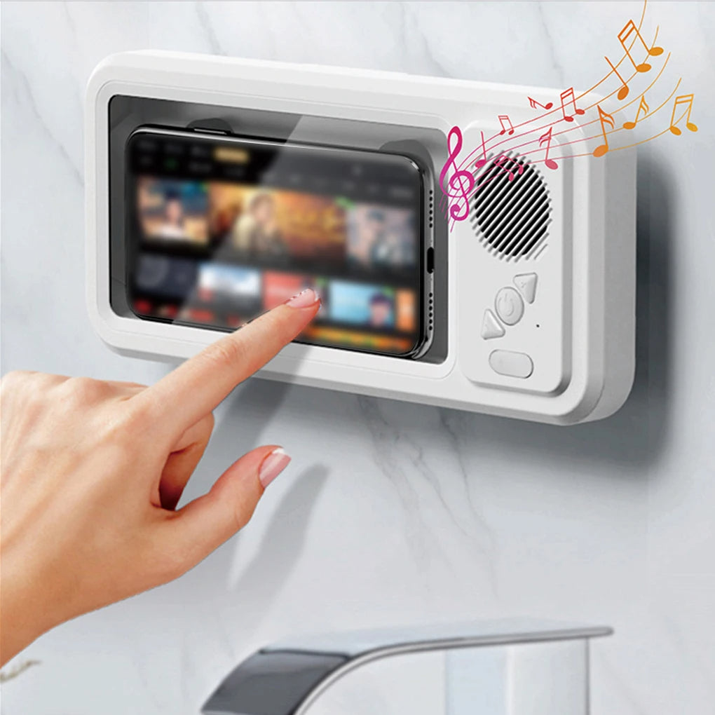 Shower Phone Holder with Speaker Shower Phone Holder with Speaker